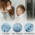 thumbnail image 2 of Beartech Bathroom Towel Set Blue Graphic 4 Piece Bath Towel 700GSM Ultra Soft Fluffy Microfiber Large Plush Bath Towel Set, 2 of 6