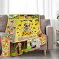 thumbnail image 2 of Golden Retriever Blanket Cute Dog Throw Yellow Animal Sunflower Print Plush Fleece Fuzzy Gift for Girls Boys Super Soft Warm Cozy Flannel Couch Bed Sofa 80''''x60'''', 2 of 5