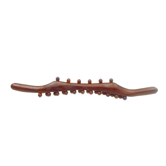 Wood Massage Tool Whole Body Massage Easy to Grip Smooth Wooden Body Scraping Rod Back Massage Roller for Back Neck Salon Gym