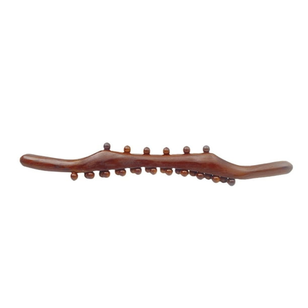 Rodillo Gua Sha, varilla raspadora de cuerpo de madera, 27 bolas de masaje, herramienta de masaje de madera, masaje de cuerpo entero para piernas,