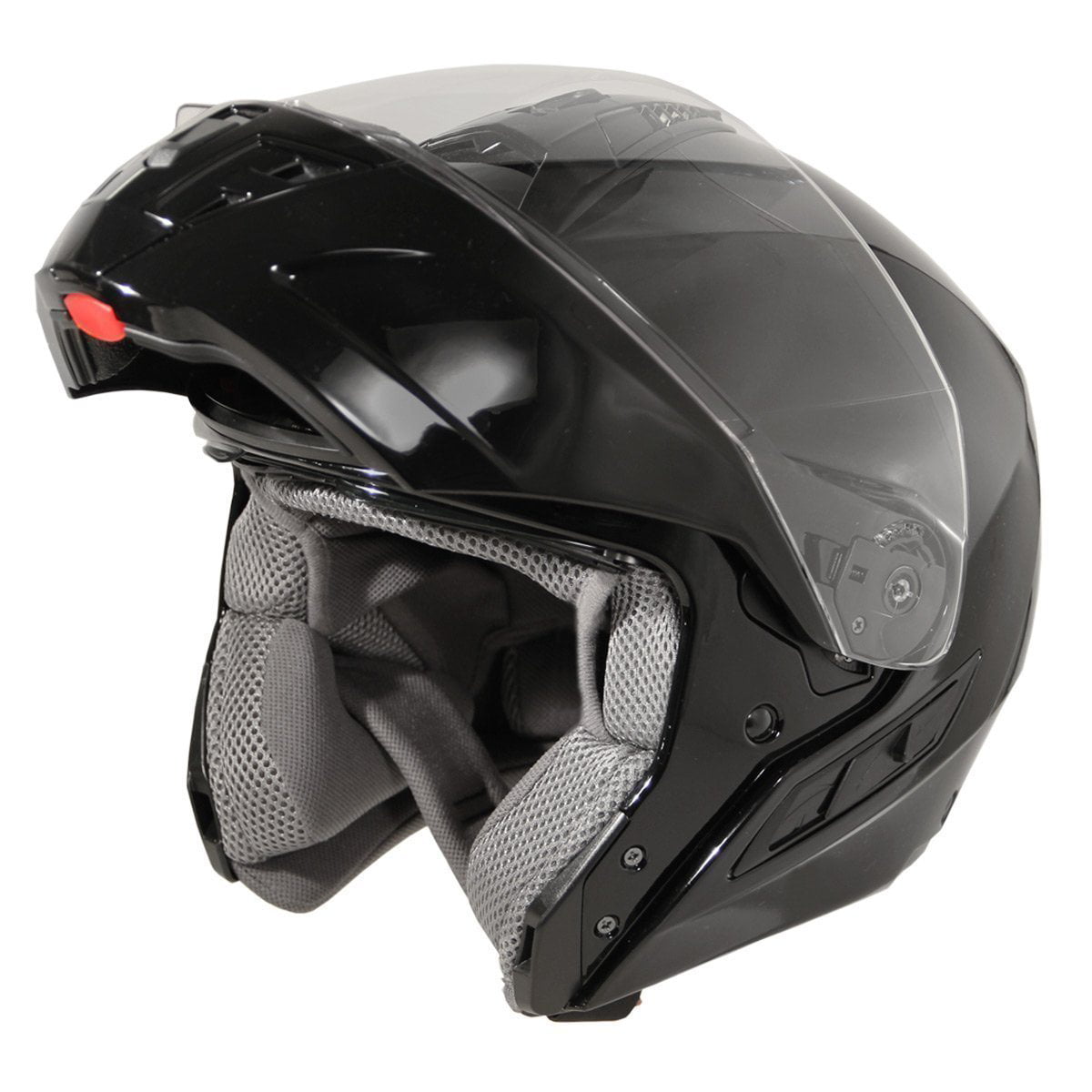 DOT Silver Motorcycle Modular Helmet Size Medium