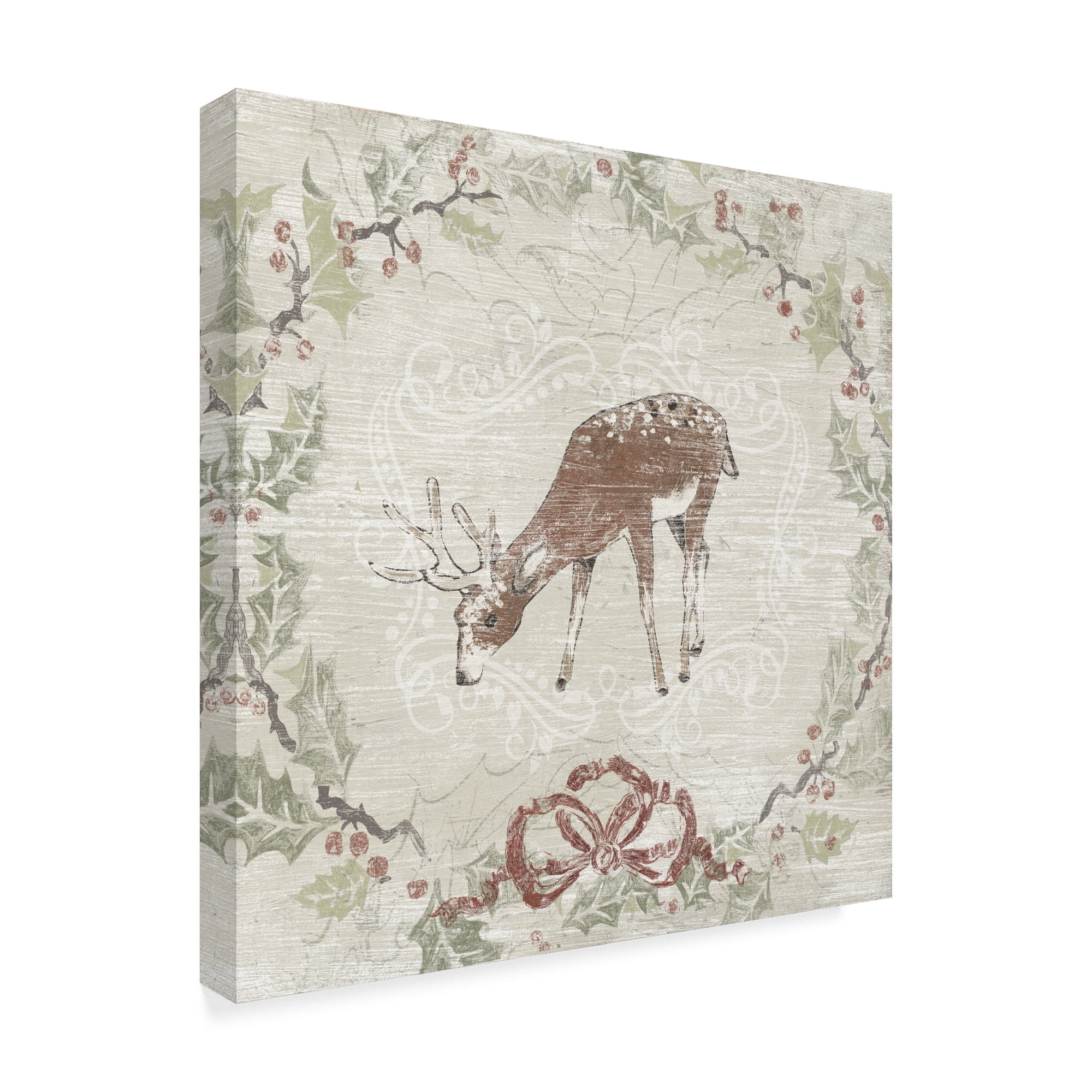 Trademark Fine Art 'Cabin Christmas VI' Canvas Art by June Erica Vess