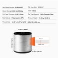 thumbnail image 6 of KFFKFF Polyester Pulling Tape, 1 inch by 2103 feet Flat Mule Tape, 6000 lbf Strength, Marked Webbing for Cable Installation, Packing, Gardening, Electrical Jobs in Conduits, White, 6 of 9