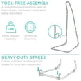 thumbnail image 5 of Best Choice Products Adjustable Curved Stand for Hammock Chairs and Swings - Black, 5 of 6