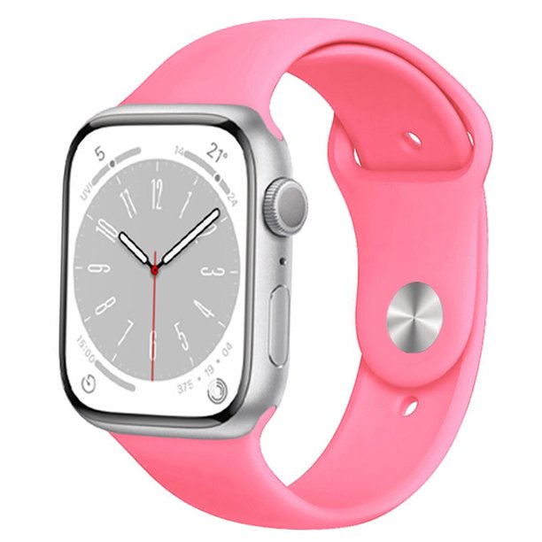 Correa de silicona para apple watch, correa de 45mm, 44mm, 42mm, 41mm, 40mm, 38mm, 45mm, correa para iWatch series 6 5 4 SE 7 8 ultra 49mm Dengxun unisex