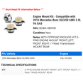 thumbnail image 2 of Engine Mount Kit - Compatible with 2016 Mercedes-Benz GLE450 AMG 3.0L V6 GAS, 2 of 2