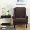 thumbnail image 2 of SHANNA Wingback Chair Slipcover Sofa Furniture Protector 2-Piece Armchair Covers with Seperate Seat Cushion Cover, 2 of 8