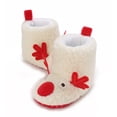 thumbnail image 5 of Biekopu Baby Fleece Slippers Soft Anti-Slip Deer Booties Winter Warm Infant Socks Crib Shoes, 5 of 8