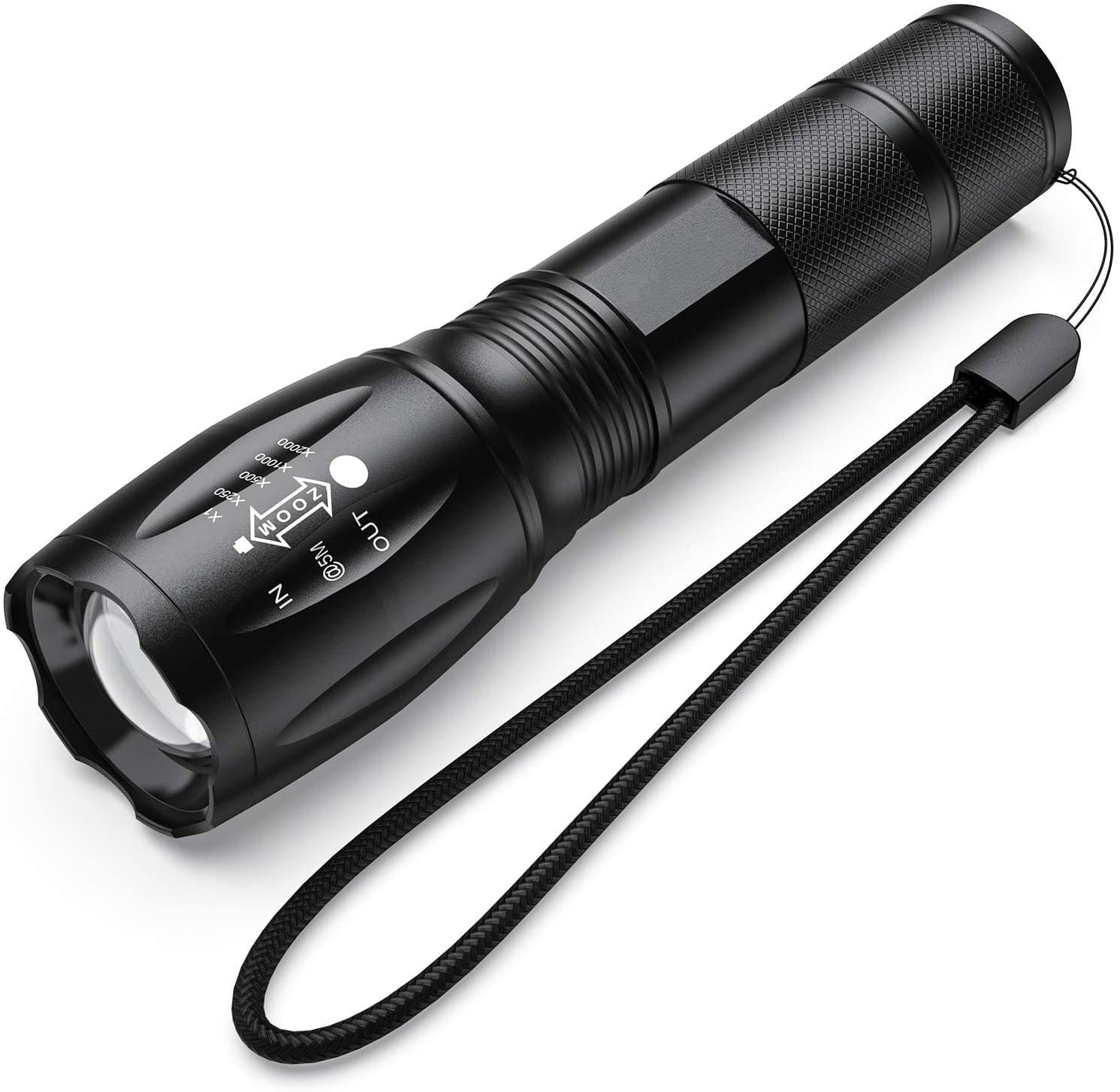 Tactical 60000LM 10/18x XM-L T6 LED Head Flashlight Spotlight Hiking Torch Light 