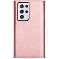 thumbnail image 2 of Wallet Case for Samsung Galaxy S21 Ultra (not s21) for Women, Shoulder Crossbody Purse Handbag Neck Strap Lanyard Cover with ID Card Holder Phone Case for Samsung Galaxy S21 Ultra XK Rose Gold, 2 of 9