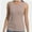 Khaki, variant on Womens Tank Top Sleeveless Racerback High Neck Casual Basic Fashion