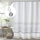 thumbnail image 2 of Ganchos para cortinas de ducha MitoVilla, metal blanco plateado, paquete de 12, 2 of 7