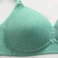 thumbnail image 4 of DondPO Plus Size Bras for Women Wireless Comfortable Bras for Older Women Front Closure Bras for Women No Underwire Wireless Bras for Women Seamless Tshirt Bra Full Coverage Bras for Women Green 44, 4 of 7