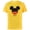 Yellow, variant on Disney Mickey Mouse Red Shorts Icon Son Family Japanese- Short Sleeve Cotton T-Shirt for Adults - Customized-Black