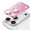 Pink, variant on Volt for iPhone 17 Pro Max Camera Lens Protector Bling, 9H Tempered Glass Camera Screen Cover, Ultra HD Individual Camera Protectors for iPhone 17 Pro Max, Silver