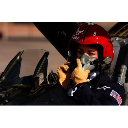 - Pilot prepares to take off in an F-16 Fighting Falcon Poster Print by Stocktrek Images