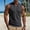 Dark Gray, variant on Men's Ribbed Knit Sleeveless Tank Top, Lace up Stand Collar Casual Athletic Vest, Stretch Slim Fit Fashion Summer Beach Shirt White