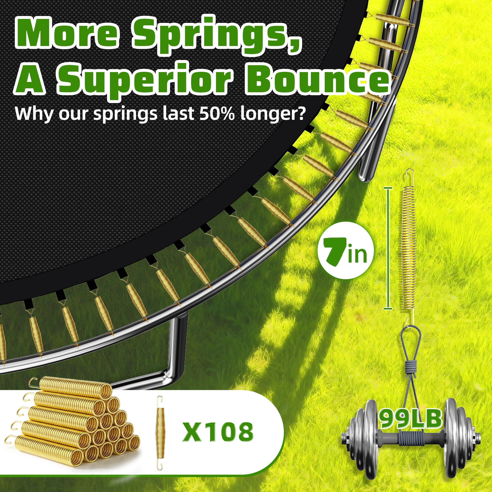 FIZITI 16FT Trampoline with Basketball Hoop,Enclosure Net,Sprinkler,Light,Socks,Ladder for 7-8 Kids and Adult,2000LBS Pumpkin Outdoor Heavy Duty Recreational Backyard Trampoline