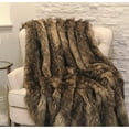 thumbnail image 2 of Plutus 90" x 90" Mountain Coyote Handmade Luxury Throw in Light and Dark Brown, 2 of 2