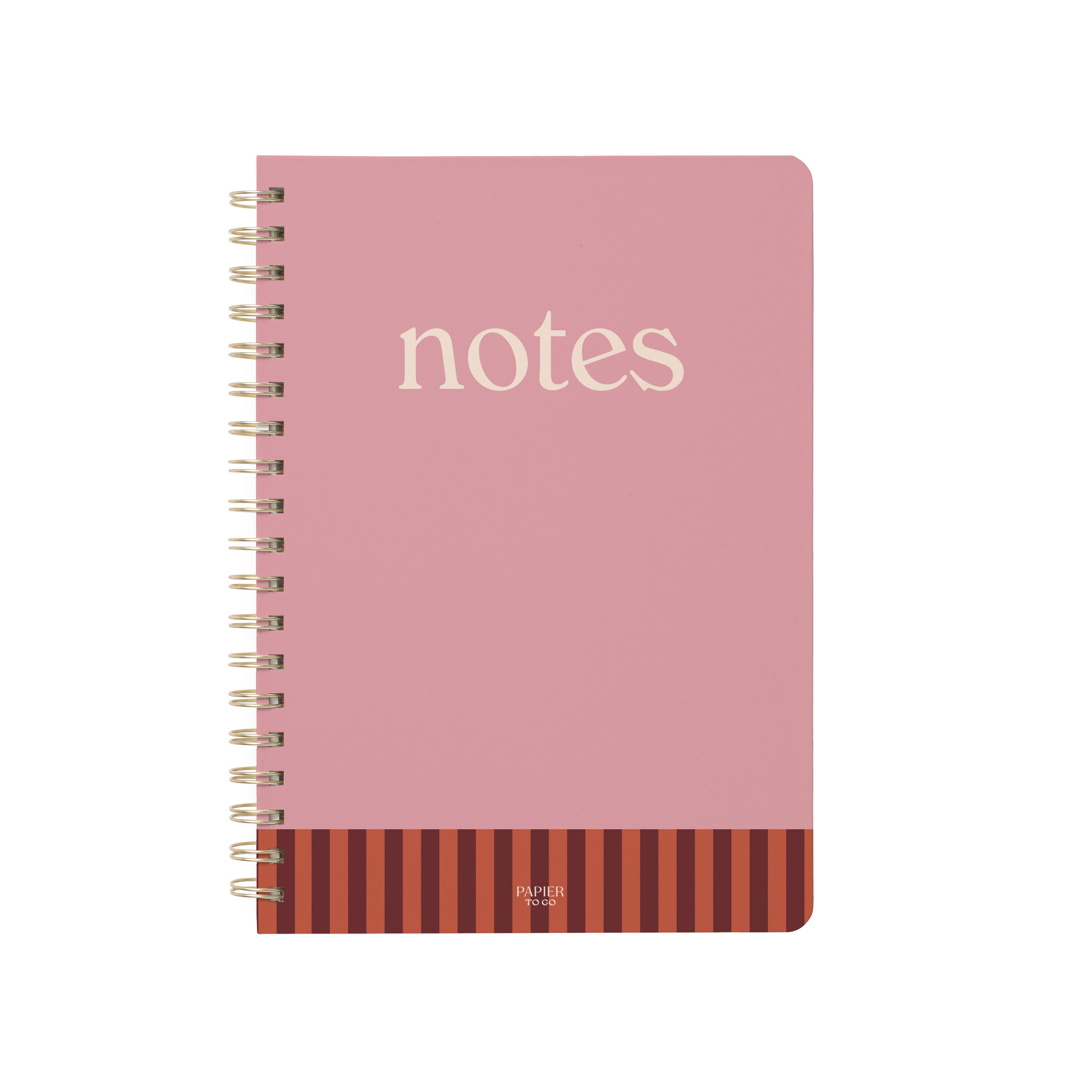Papier To Go Spiral Notebook, B5 Lined, Pink photo 1