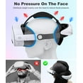 thumbnail image 6 of QQV Battery Head Strap for Oculus Meta Quest 3/Quest 3S/Quest 2 Head Strap with Battery Pack 7500mAh Extend 2-3H Playtime, VR Headset Strap for Oculus Accessories, 6 of 8