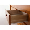thumbnail image 6 of American Furniture Classics Model 2135-K12-KD Solid Pine Mission Twin Rake Bed with 12 Drawers in Warm Honey, 6 of 10
