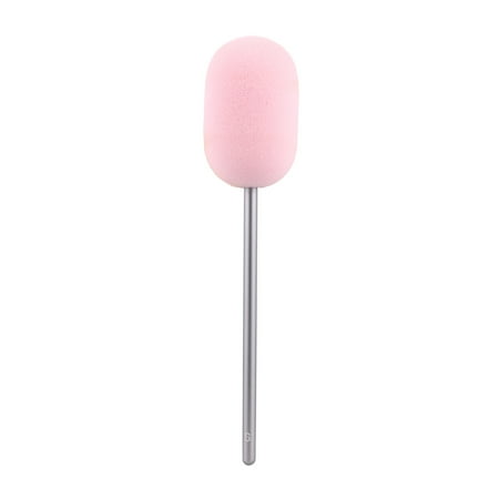 

Aluminium Alloy Handle Sponge Brush Feeding Bottle Cleaning Brush Glass Cup Brush Water Mug Brush for Home Kitchen (Silver)
