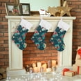 thumbnail image 7 of Ryvnso Christmas Stockings Christmas Gifts and Stars 17.7" Large Stocking Decoration 1 Pack, 7 of 7