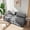 Gray, variant on Erinnyees 3-in-1 Convertible Sofa Bed – 59.1" Folding Loveseat Sleeper with Pillows, Velvet Floor Mattress Couch, Portable Fold Out Lounge for Living Room Bedroom, Gray