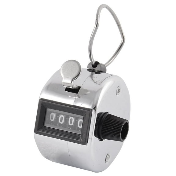 4 Digit Number Clicker Golf Manual Hand Tally Mechanical Palm Click Counter