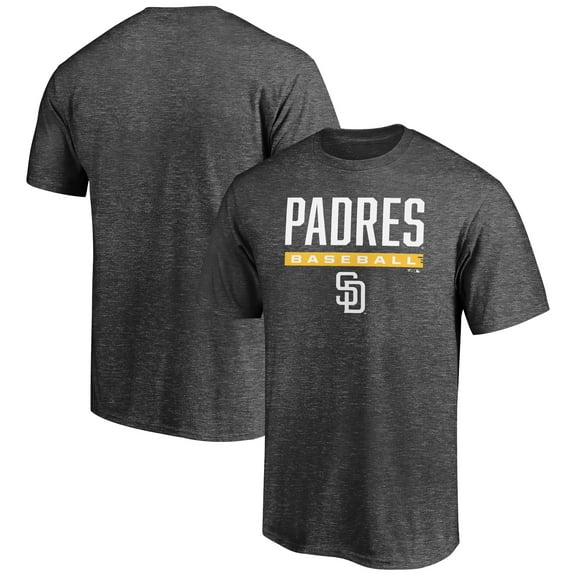 Men's Charcoal San Diego Padres Team Win Stripe T-Shirt