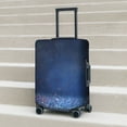 thumbnail image 4 of Cauagu Retro Blue Glitter Print Travel Luggage Cover,Travel Dust-proof Suitcase Cover Softside Suitcase Protector for 18-32inch,Not Included Suitcase, 4 of 8