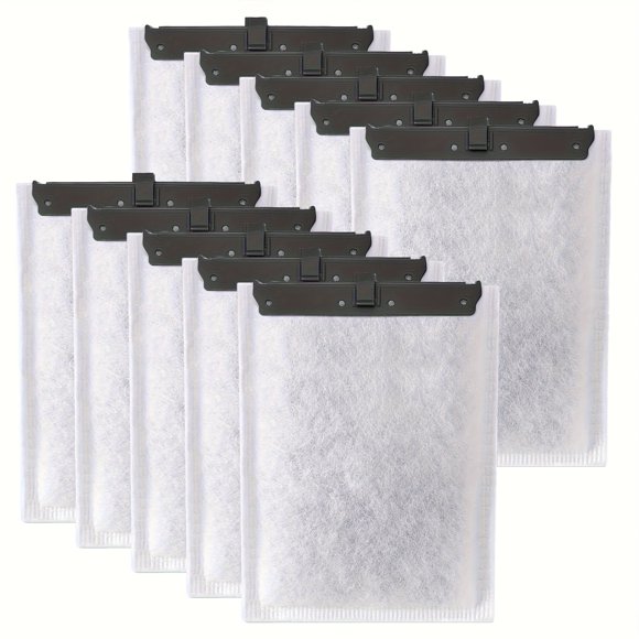 HLONK 6/10 Pack Large Filter Cartridges for Whisper Bio-Bag Filters Large Aquarium Fish Tank Replacement Filter Cartridges Compatible with Whisper Filters 20i 40i IQ20 IQ30 IQ45 I