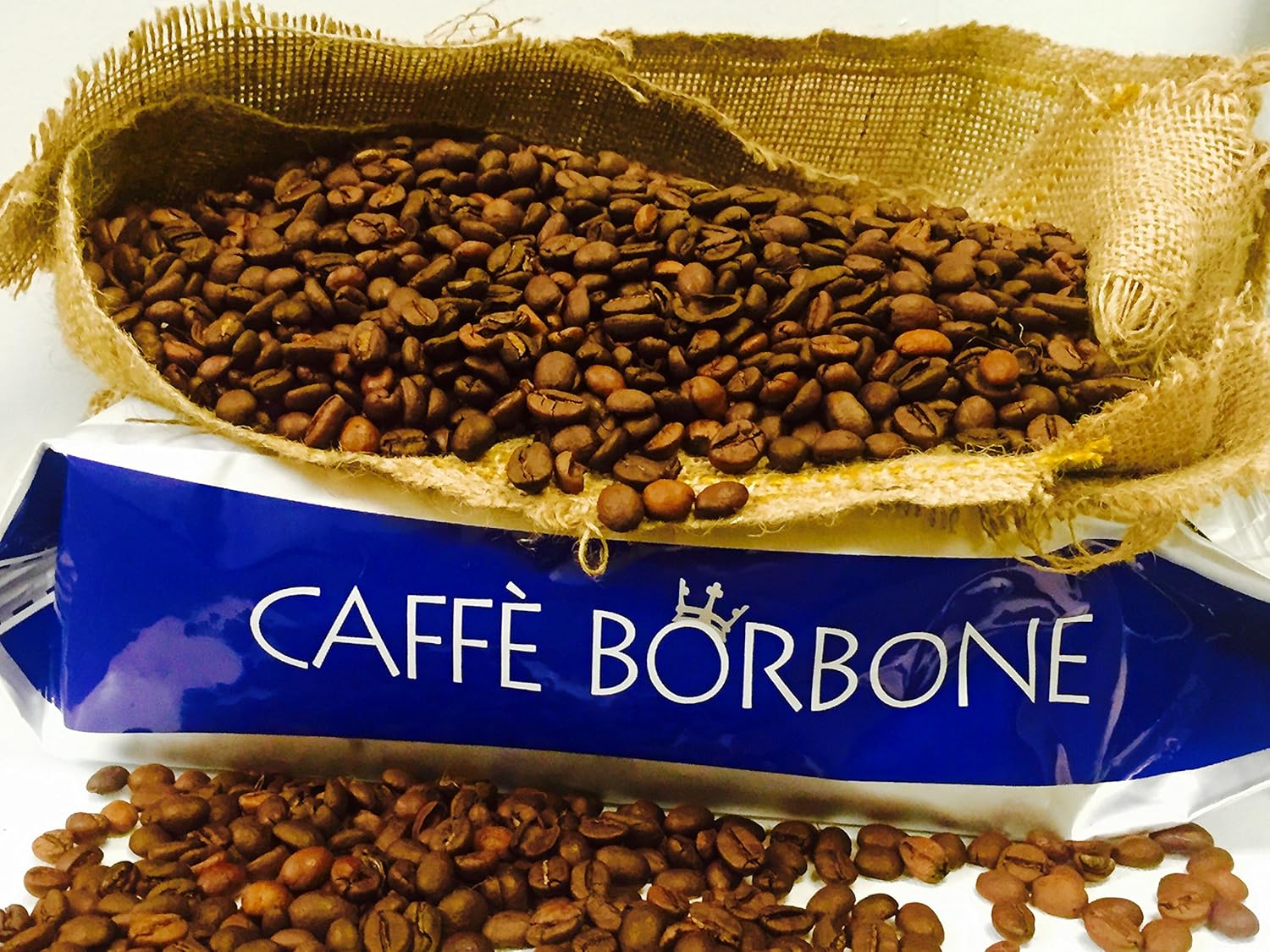 Caffè Borbone Bar Line, Miscela Blu, Medium Roast Whole Bean Coffee - 2.2 Pound (Pack of 2)