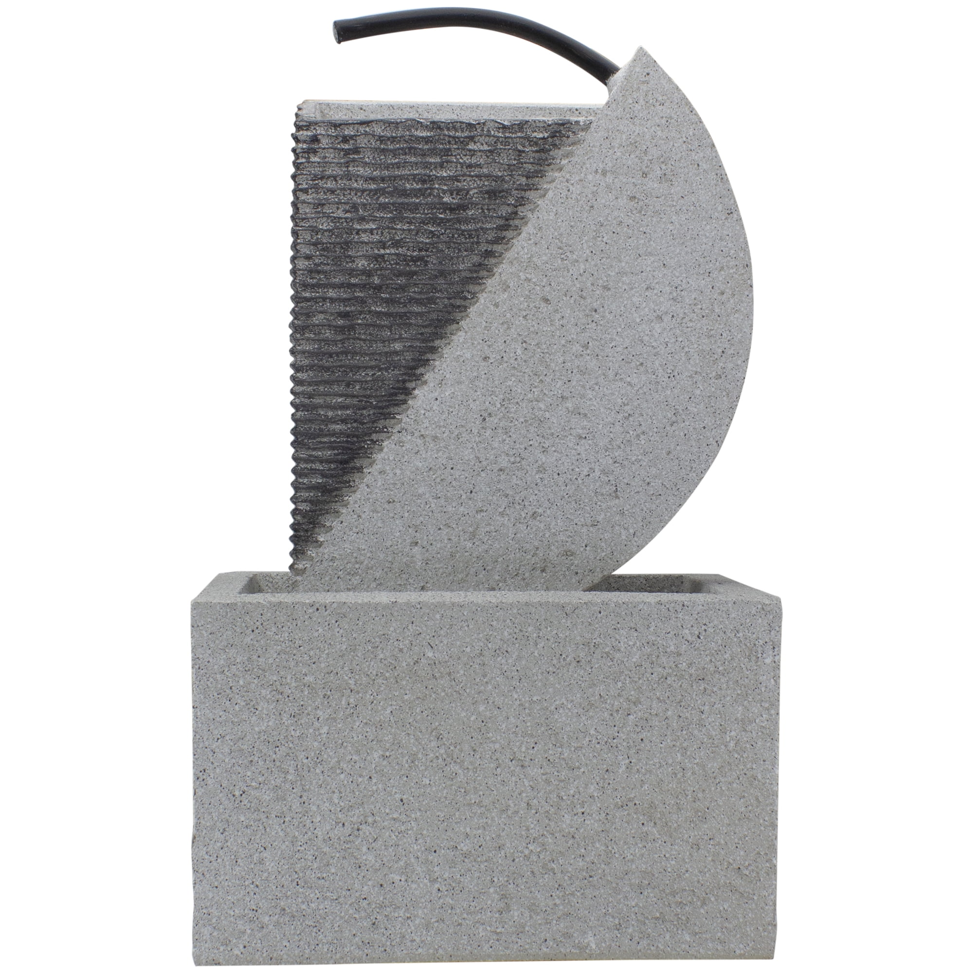 Northlight Modern Style Rainfall Outdoor Water Fountain - 20" - Gray