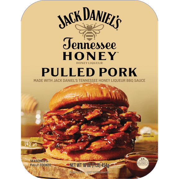 Jack Daniel's Tennessee Honey Pulled Pork, Fully Cooked, Ready to Heat, 16 oz Tray (Refrigerated)
