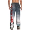 thumbnail image 3 of Bingfone 3d Lighthouse In The Surf Mens All Over Print Sleep Pajama Pants-Xx-Large, 3 of 9
