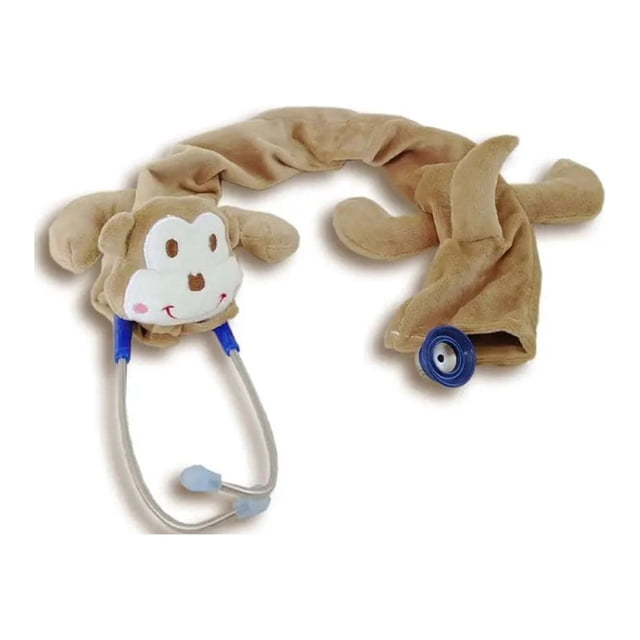 Pedia Pals Stethoscope Cover, Monkey Plush Style Cover Fits standard stethoscopes, Washable Material