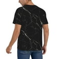 thumbnail image 2 of Fotbe Black Marble Texture Abstract Baseball Jersey Shirt for Men and Women, Casual Short Sleeves Button Down T-Shirt-X-Large, 2 of 9