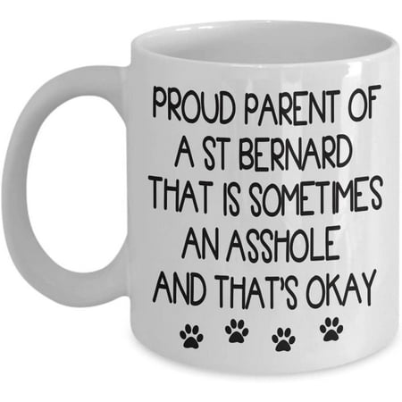 

St Bernard Coffee Mug Gift IDea For Saint Bernard Dog Mom Women Her Lover Tea Cup Christmas Xmas Mother s Day