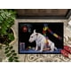 Carolines Treasures FMF0012MAT Bull Terrier sous l'Arbre de Noël Tapis Intérieur Ou Extérieur- 18 x 27 – image 3 sur 4