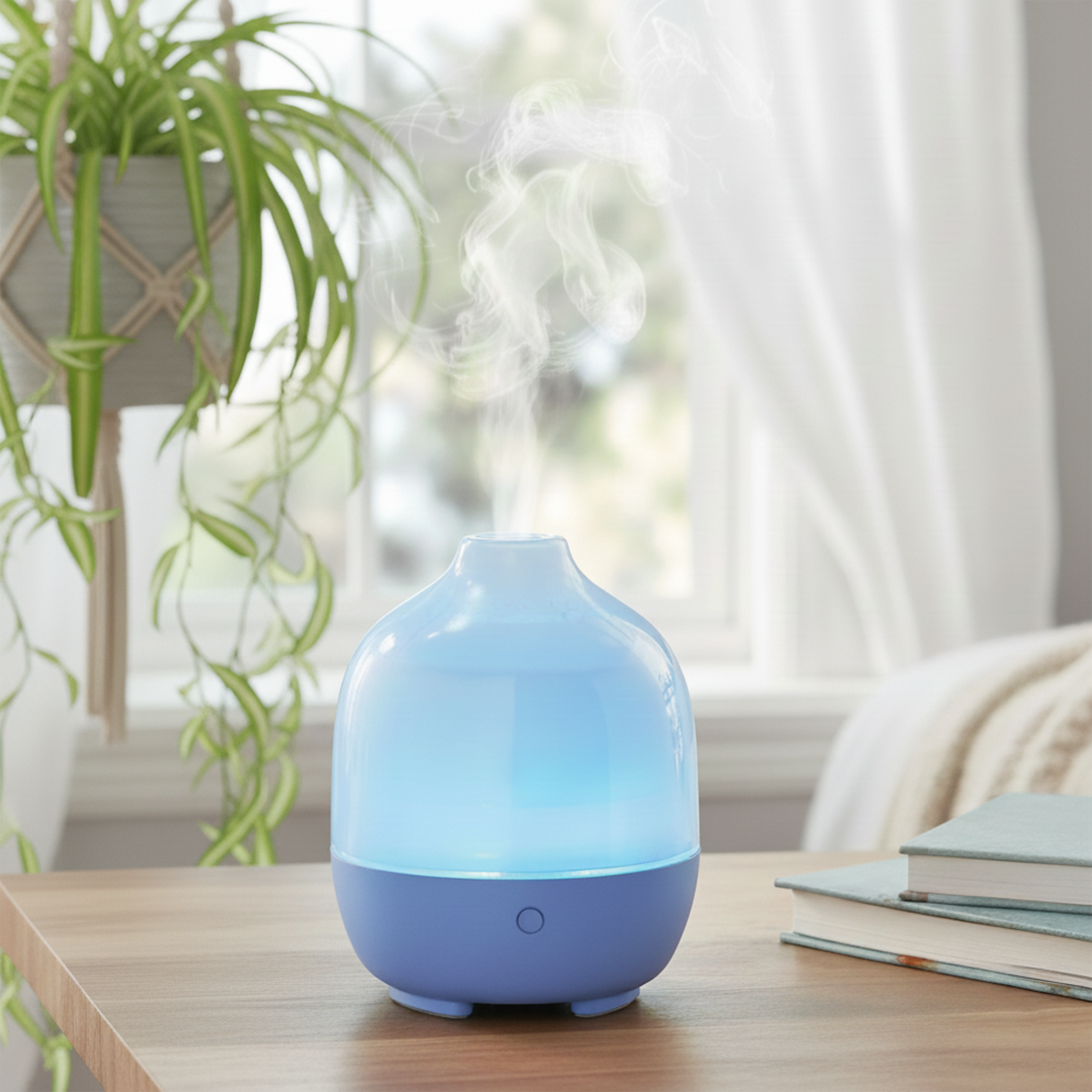 Mainstays 100ml Ultrasonic Cool Mist Oil Diffuser, Blue photo 2