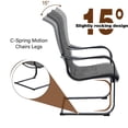 thumbnail image 3 of Sophia & William 5 Pieces Metal Patio Dining Set Paded Chairs and Table Furniture Set, 3 of 7
