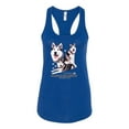 thumbnail image 2 of Wild Bobby, If It's Not an Alaskan Malamute It's Just a Dog Gift, Women Racerback Tank Top, Royal, Small, 2 of 4