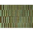thumbnail image 1 of Ahgly Company Indoor Rectangle Abstract Light Blue Modern Area Rugs, 3' x 5', 1 of 4