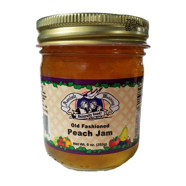 Amish Made Peach Jam- 9 oz - 2 Jars - Walmart.com - Walmart.com