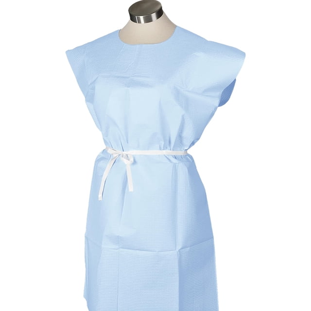 Batas médicas TIDI Avalon estándar azules desechables x50