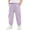 Purple, variant on Cethrio Boys Cargo Pants Size 10-12, Relaxed Fit Elastic Bottom Casual Multi-pocket Summer Joggers Black