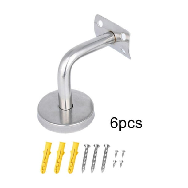 PPCS Banister Soporte Sopotes de riel de mano Fácil instalación de mejoras para interiores al aire libre 6cmx10cm