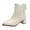 Beige, variant on Beige Women Boots Pointed Toe Chunky Heel Comfortable Walking Shoes For Everyday Use Durable Material
